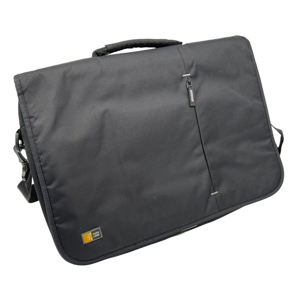 Case Logic VNM-217 Black 17" Laptop Messenger Bag Briefcase Shoulder Case